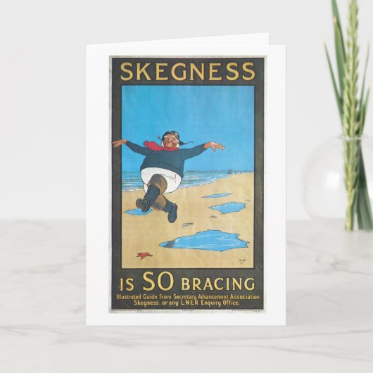 Skegness, England Vintage Travel Poster カード (正面)