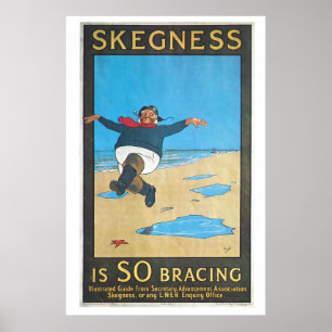 Skegness, England Vintage Travel Poster ポスター