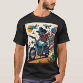 Skeletal Rider on an Apocalyptic Journey Tシャツ (正面)