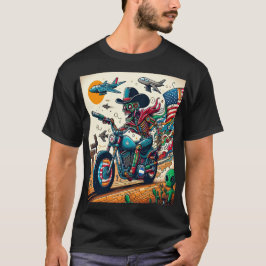 Skeletal Rider on an Apocalyptic Journey Tシャツ