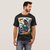 Skeletal Rider on an Apocalyptic Journey Tシャツ (正面フル)