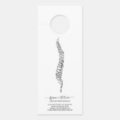 Skeletal Spine Doctor Chiropractor ドアノブサイン (正面)