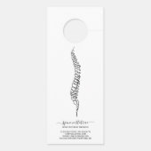 Skeletal Spine Doctor Chiropractor ドアノブサイン (裏面)