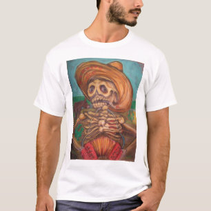skeletoの詐欺のアコーディオンyのburro tシャツ