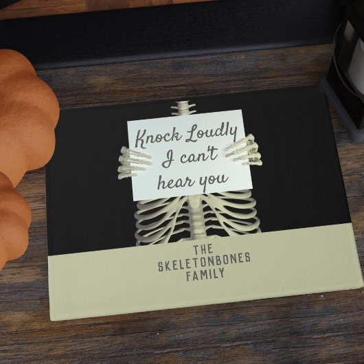 Skeletonおもしろい I Can't Hearts You Halloween Doormat ドアマット