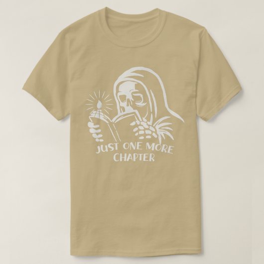 Skeleton'読s Book Just One More Chapter Hallow Tシャツ (デザイン正面)