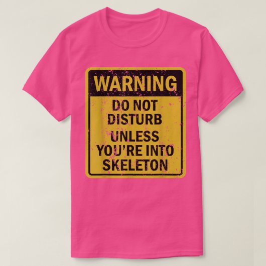 SKELETON おもしろい Sportをテーマにした誕生日パーティー  Tシャツ (デザイン正面)
