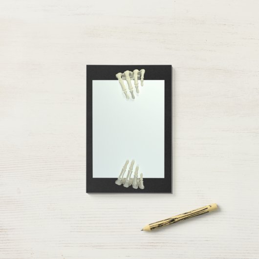 Skeleton 不気味 Hands Creepy Post it Notes ポストイット (デスク上)