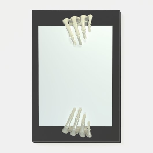 Skeleton 不気味 Hands Creepy Post it Notes ポストイット (正面)