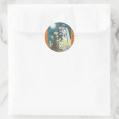 SKELETON 結婚 IN CEMERY STICKERS ROUND ラウンドシール (バッグ)