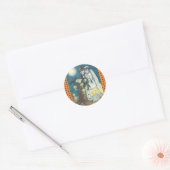 SKELETON 結婚 IN CEMERY STICKERS ROUND ラウンドシール (封筒)