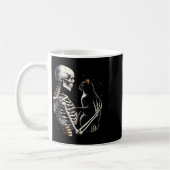 Skeleton 遊 With Cat GraphicスカルCat Garp コーヒーマグカップ (左)