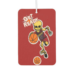 Skeleton 遊's basketball by CallisC Square Wal カーエアーフレッシュナー