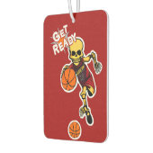 Skeleton 遊's basketball by CallisC Square Wal カーエアーフレッシュナー (左)