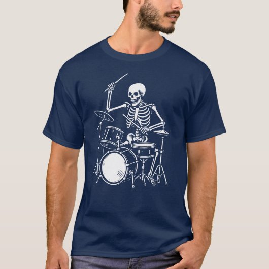 Skeleton 遊's the Drums Artwork Tシャツ (正面)
