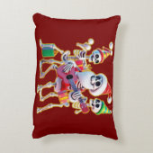 **Skeleton 3D Christm Santa Party – Funnyas Skelet アクセントクッション (裏面(縦))