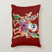 **Skeleton 3D Christm Santa Party – Funnyas Skelet アクセントクッション (正面(垂直))
