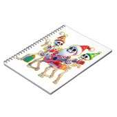 **Skeleton 3D Christm Santa Party – Funnyas Skelet ノートブック (左側)