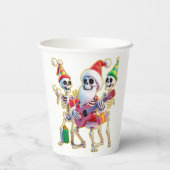 **Skeleton 3D Christm Santa Party – Funnyas Skelet 紙コップ (裏面)