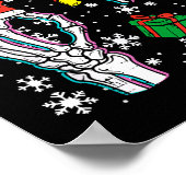 Skeleton 67 Meme Funny Christmas 6 7 Boys Youth Te ポスター (角)