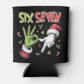 Skeleton 6 7 Christmas Six Seven Meme Xmas 缶クーラー (正面)
