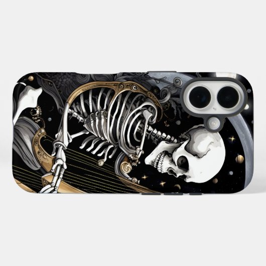 Skeleton and Harp I Case-Mate iPhoneケース (裏面 (横))