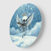 Skeleton Angel – The Sweet Side of the Afterlife.  ラージ壁時計 (傾斜)