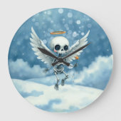 Skeleton Angel – The Sweet Side of the Afterlife.  ラージ壁時計 (正面)