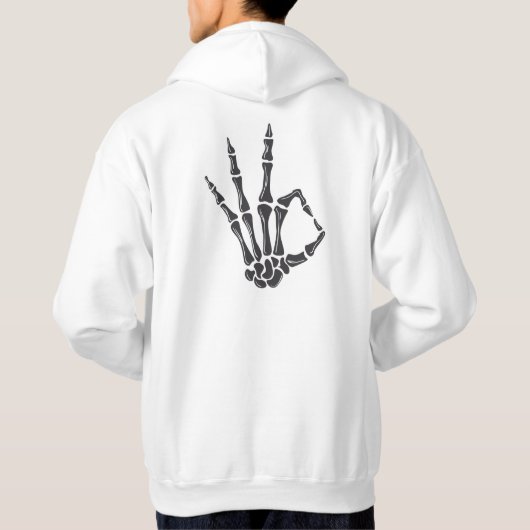 Skeleton Art Hoodie パーカ (裏面)