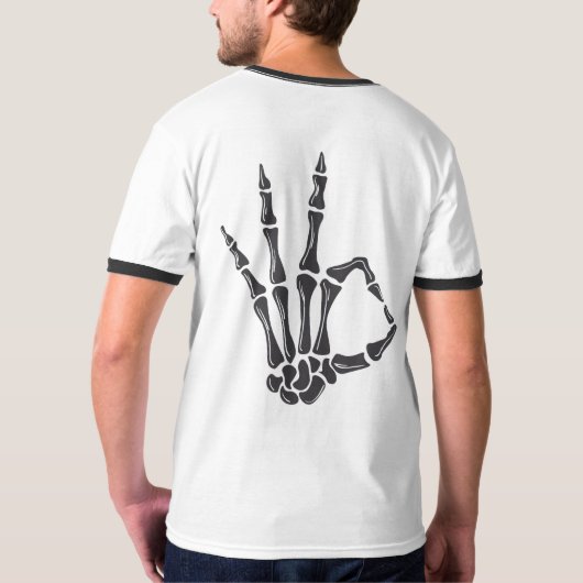 Skeleton Art Man Tシャツ (裏面フル)