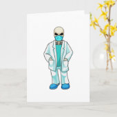 Skeleton as Doctorと顔マスク カード (黄色い花)