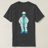 Skeleton as Doctorと顔マスク Tシャツ (デザイン正面)