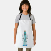 Skeleton as Doctor with Face mask エプロン (インサイチュ)