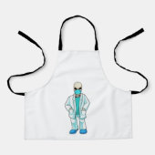 Skeleton as Doctor with Face mask エプロン (正面)