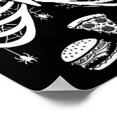 Skeleton Baby Pregnant Xray Rib Cage For Fall Hall ポスター (角)