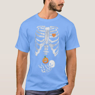 Skeleton Baby Pregnant Xray Rib Cage for Fall Hall Tシャツ