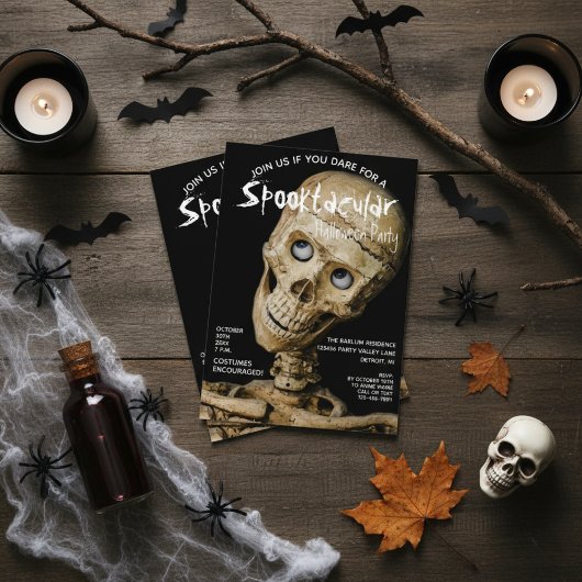 Skeleton Bashハローウィンパーティ 招待状