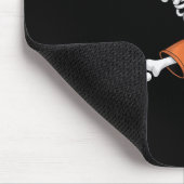 Skeleton Batting Baseball Halloween  マウスパッド (コーナー)