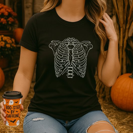 Skeleton Bone Ribcage  Tシャツ
