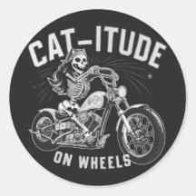 Skeleton Catバイクに乗る – Cat-itude