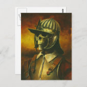 Skeleton Civil War Roundheadポストカード ポストカード (正面/裏面)