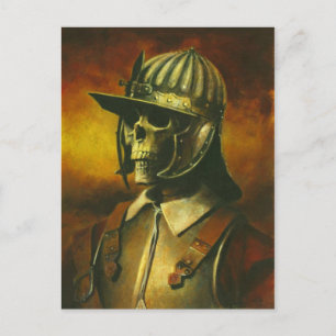 Skeleton Civil War Roundheadポストカード ポストカード