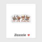 Skeleton Coffee Cups Coffee Lover シール (シート)