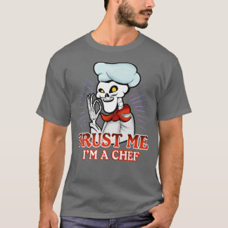 Skeleton Cook Cooking Chef Tシャツ