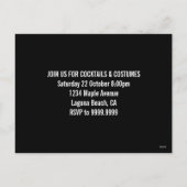 Skeleton Couple Halloween シーズンポストカード (裏面)