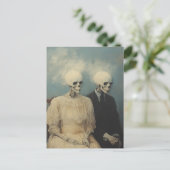 Skeleton Couple Portrait ポストカード (スタンド正面)