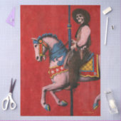 Skeleton Cowboy Carousel 薄葉紙 (クラフト)