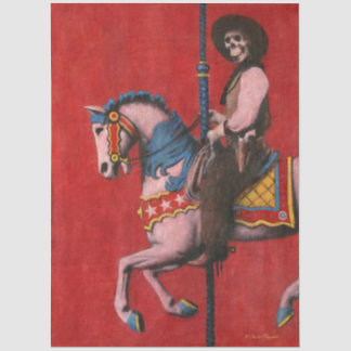 Skeleton Cowboy Carousel 薄葉紙