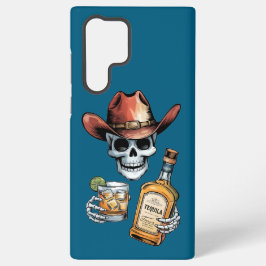 Skeleton Cowboy for Tequila & Whiskey Lovers Samsung Galaxy S22 Ultraケース