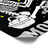 Skeleton Crochet Crafter Tee Just One More Row ポスター (角)